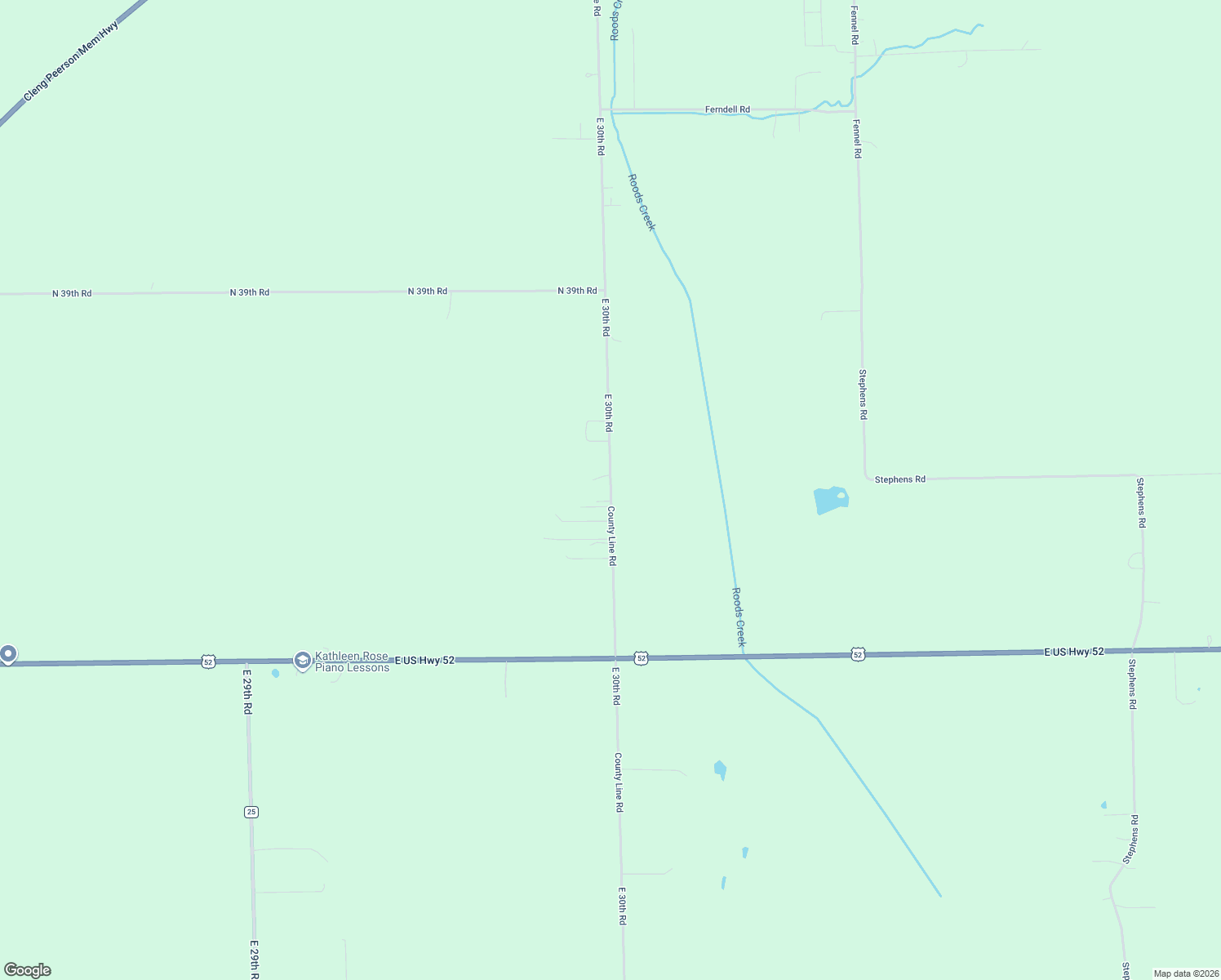 map of restaurants, bars, coffee shops, grocery stores, and more near 3849 County Line Road in Sheridan