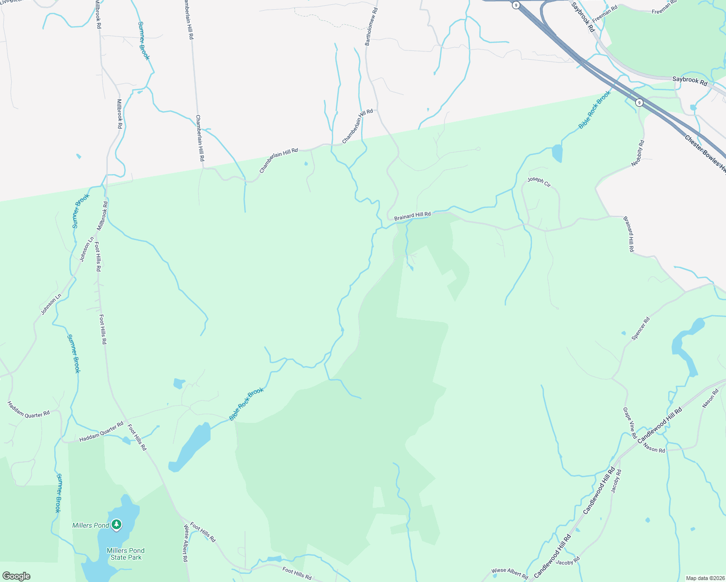 map of restaurants, bars, coffee shops, grocery stores, and more near 82 Oxbow Road in Haddam