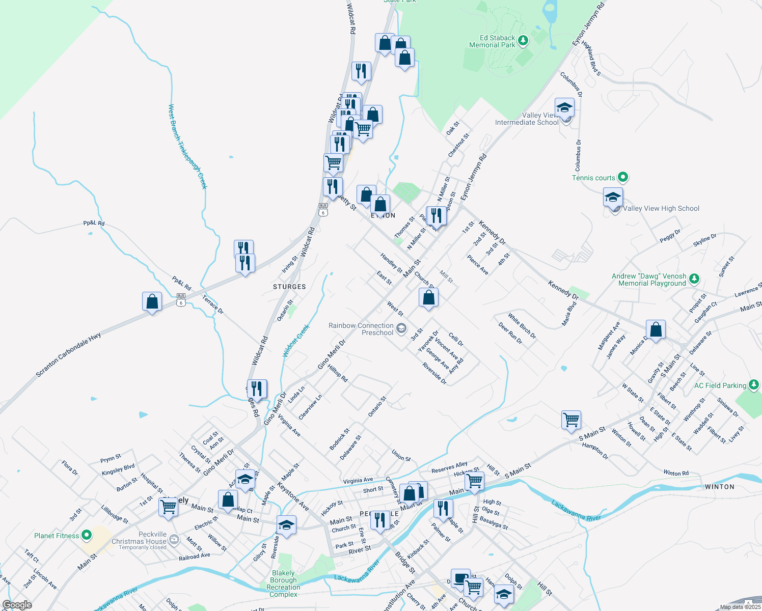 290 North Main Street, Archbald PA Walk Score