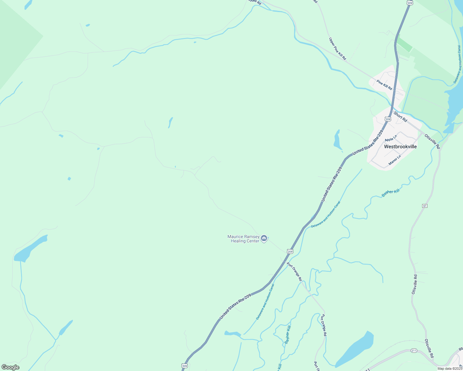 map of restaurants, bars, coffee shops, grocery stores, and more near 150 Brandt Road in Westbrookville