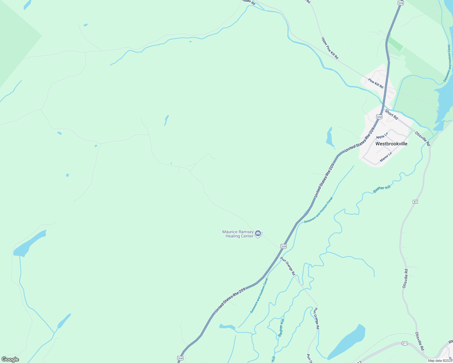map of restaurants, bars, coffee shops, grocery stores, and more near 150 Brandt Road in Westbrookville