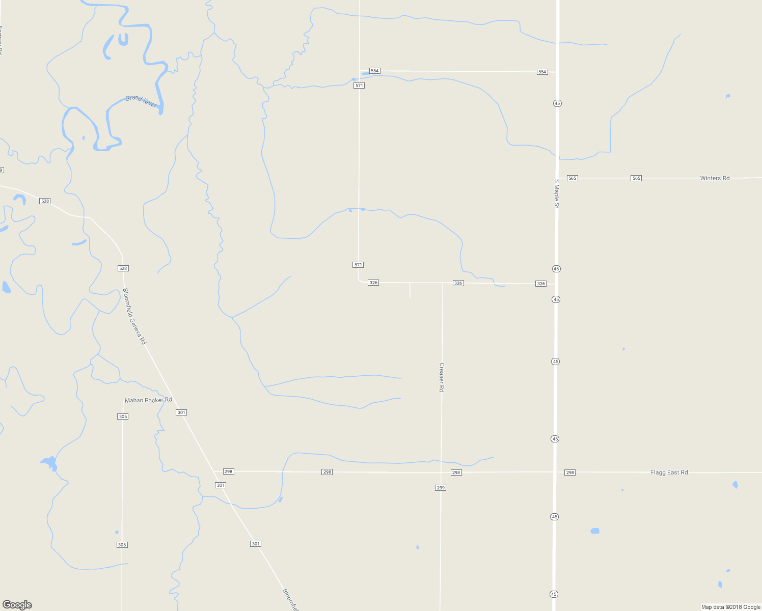 map of restaurants, bars, coffee shops, grocery stores, and more near 3730 Rice Road in Orwell