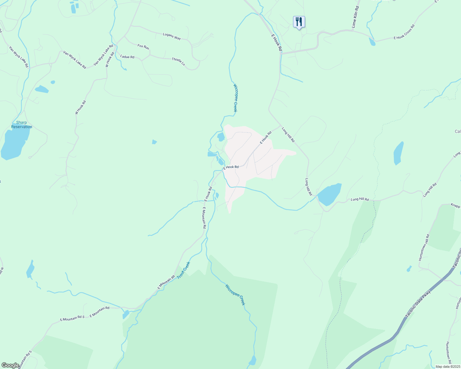 map of restaurants, bars, coffee shops, grocery stores, and more near 9 Laura Ln in Hopewell Junction