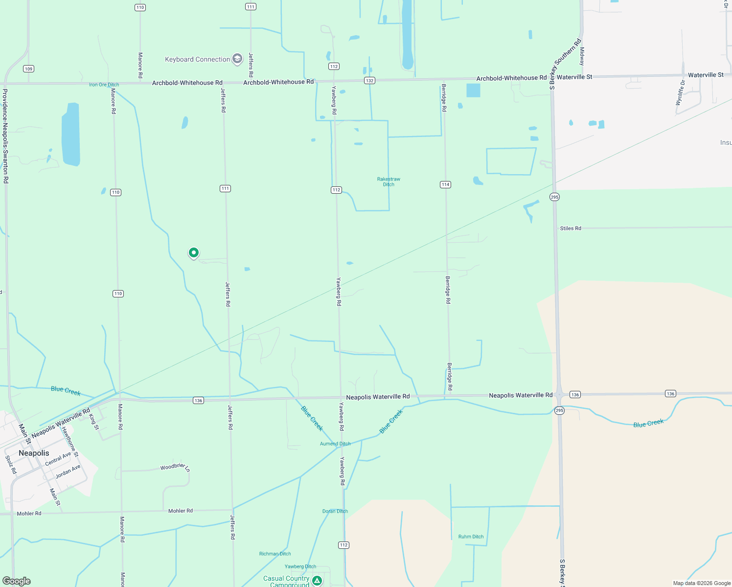 map of restaurants, bars, coffee shops, grocery stores, and more near 7621 Yawberg Rd in Whitehouse