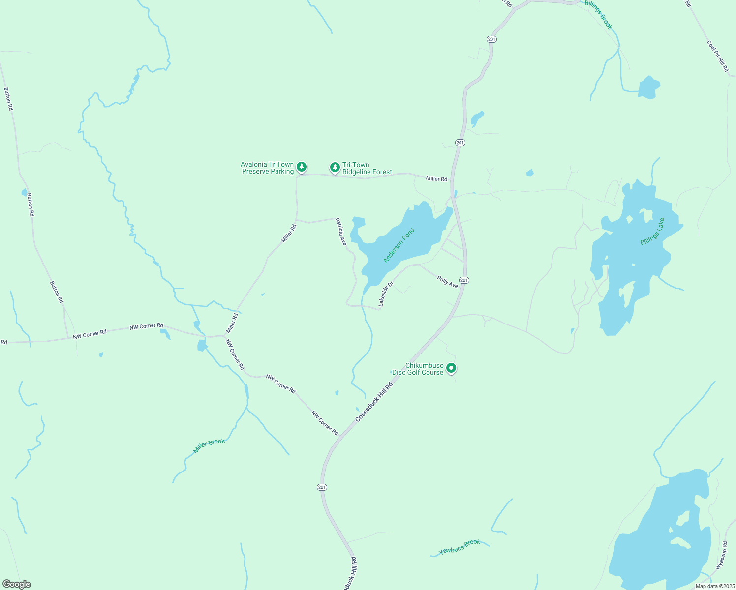 map of restaurants, bars, coffee shops, grocery stores, and more near 104 Lakeside Drive in North Stonington