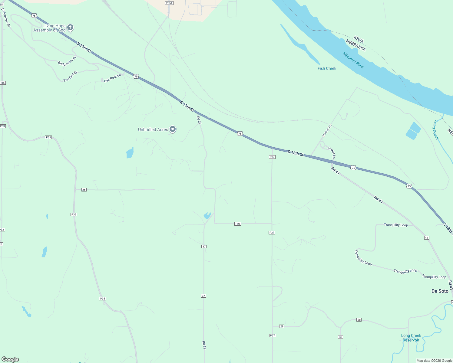 map of restaurants, bars, coffee shops, grocery stores, and more near 8988 County Road 37 in Blair