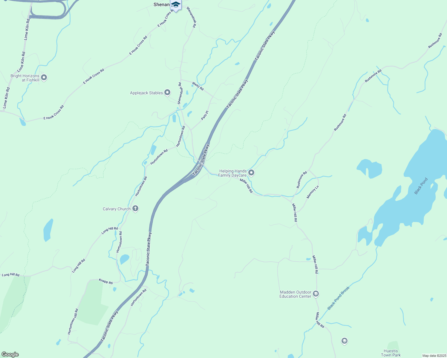 map of restaurants, bars, coffee shops, grocery stores, and more near 34 Miller Hill Road in East Fishkill