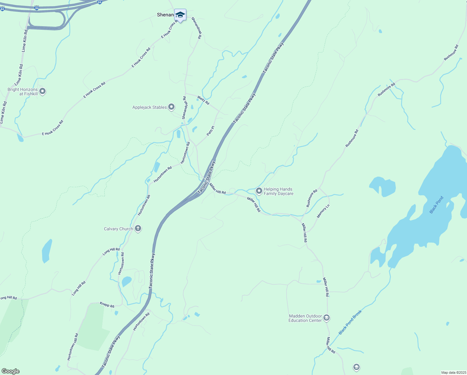 map of restaurants, bars, coffee shops, grocery stores, and more near 34 Miller Hill Road in Hopewell Junction