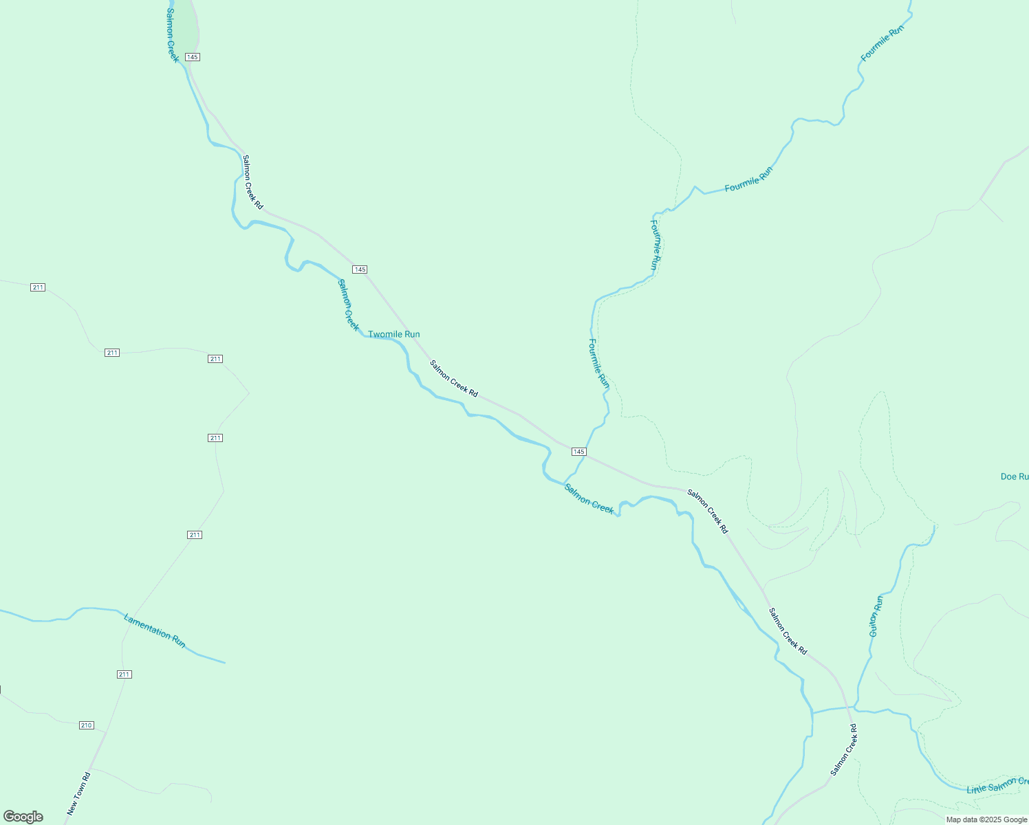 map of restaurants, bars, coffee shops, grocery stores, and more near Salmon Creek Road in Tionesta