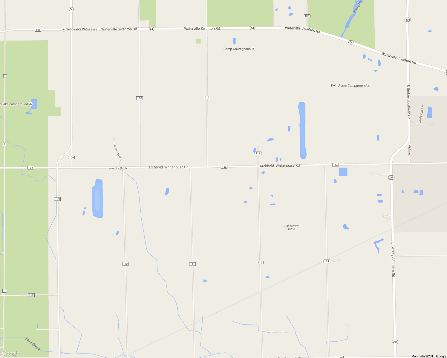 map of restaurants, bars, coffee shops, grocery stores, and more near 12911 Archbold-Whitehouse Road in Whitehouse