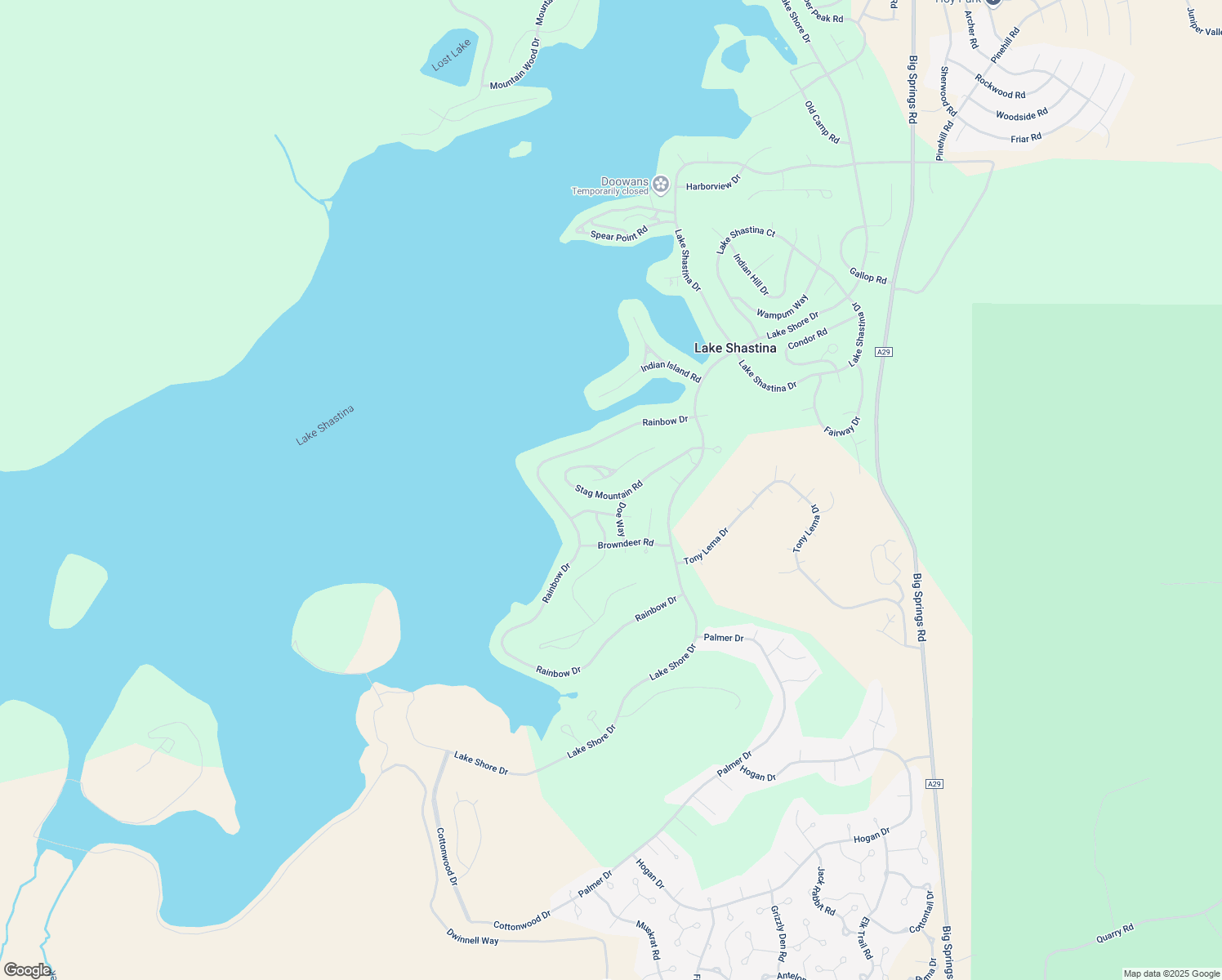 map of restaurants, bars, coffee shops, grocery stores, and more near 5214 Stag Mountain Road in Weed