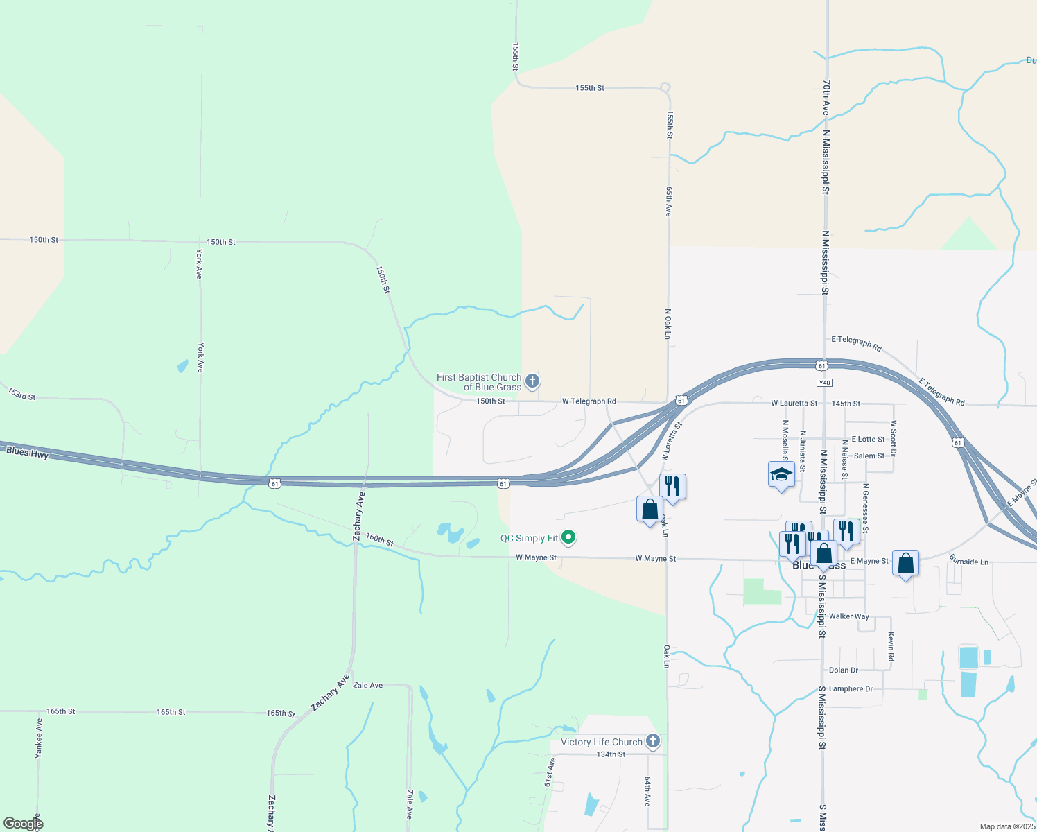 273 Prairie Meadow Drive, Blue Grass IA Walk Score