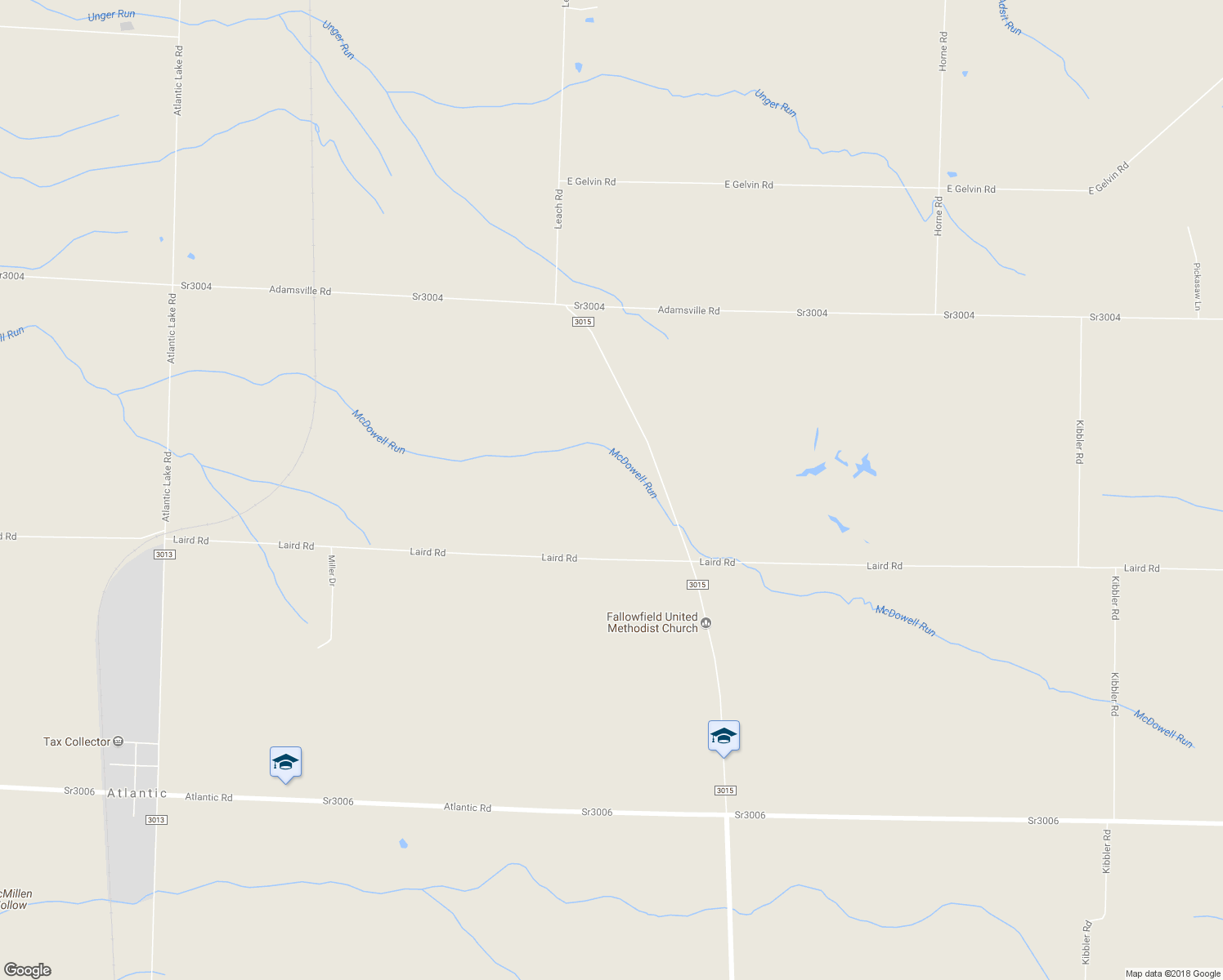 map of restaurants, bars, coffee shops, grocery stores, and more near 10734 Laird Road in Hartstown