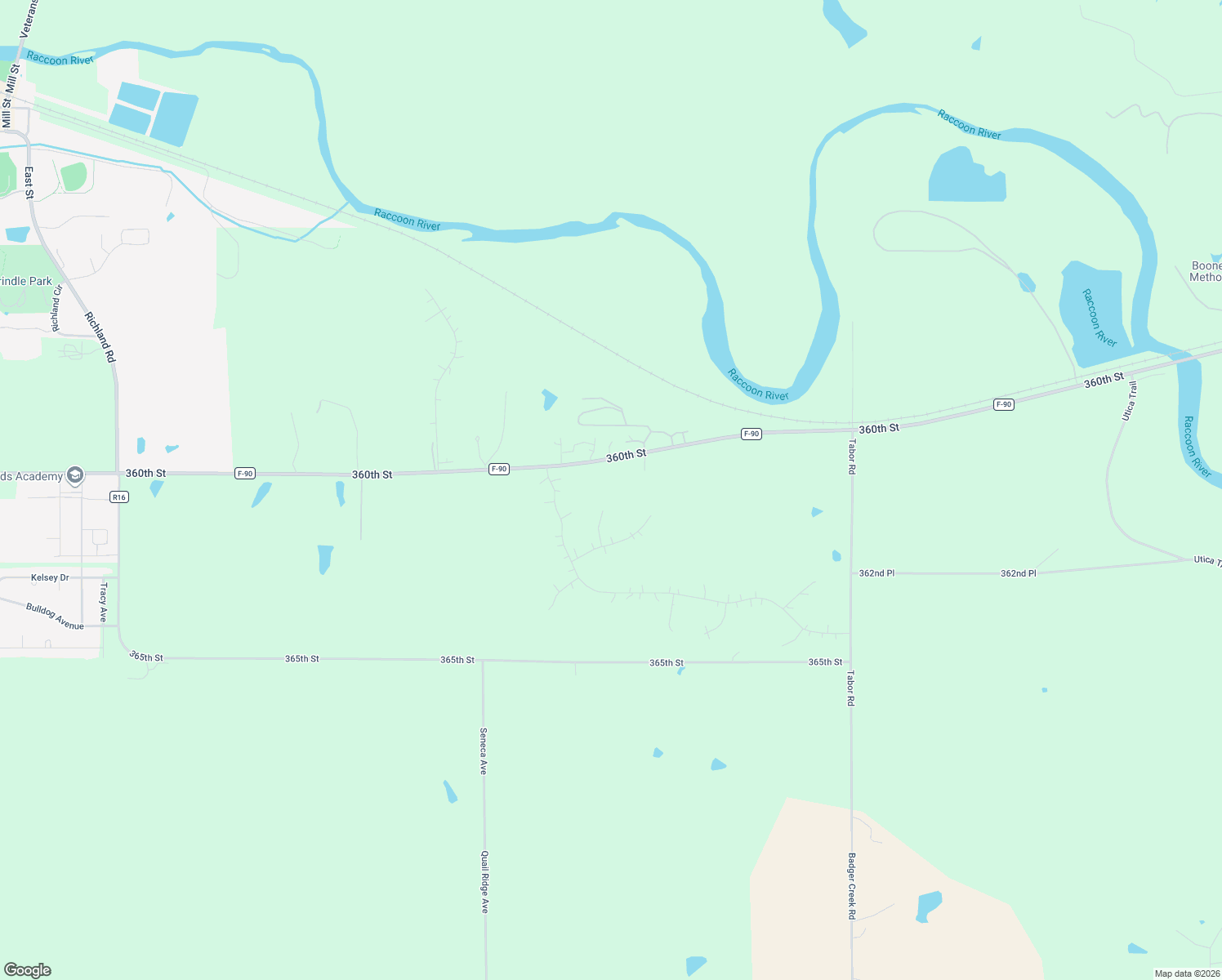 map of restaurants, bars, coffee shops, grocery stores, and more near 36088 Hickory Ridge Circle in Van Meter