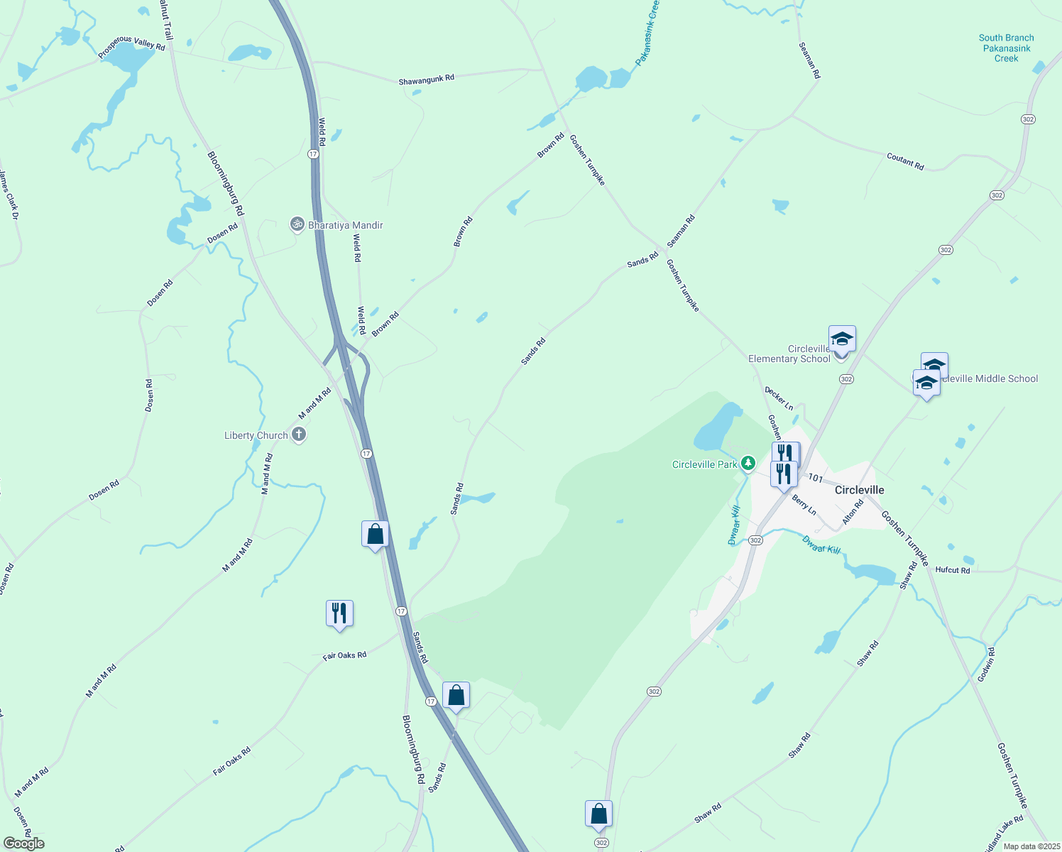map of restaurants, bars, coffee shops, grocery stores, and more near 20-24 Nicaj Court in Middletown