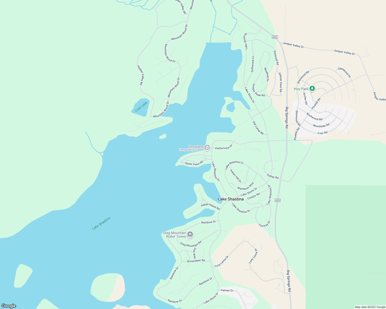 map of restaurants, bars, coffee shops, grocery stores, and more near 5246 Spear Point Road in Weed