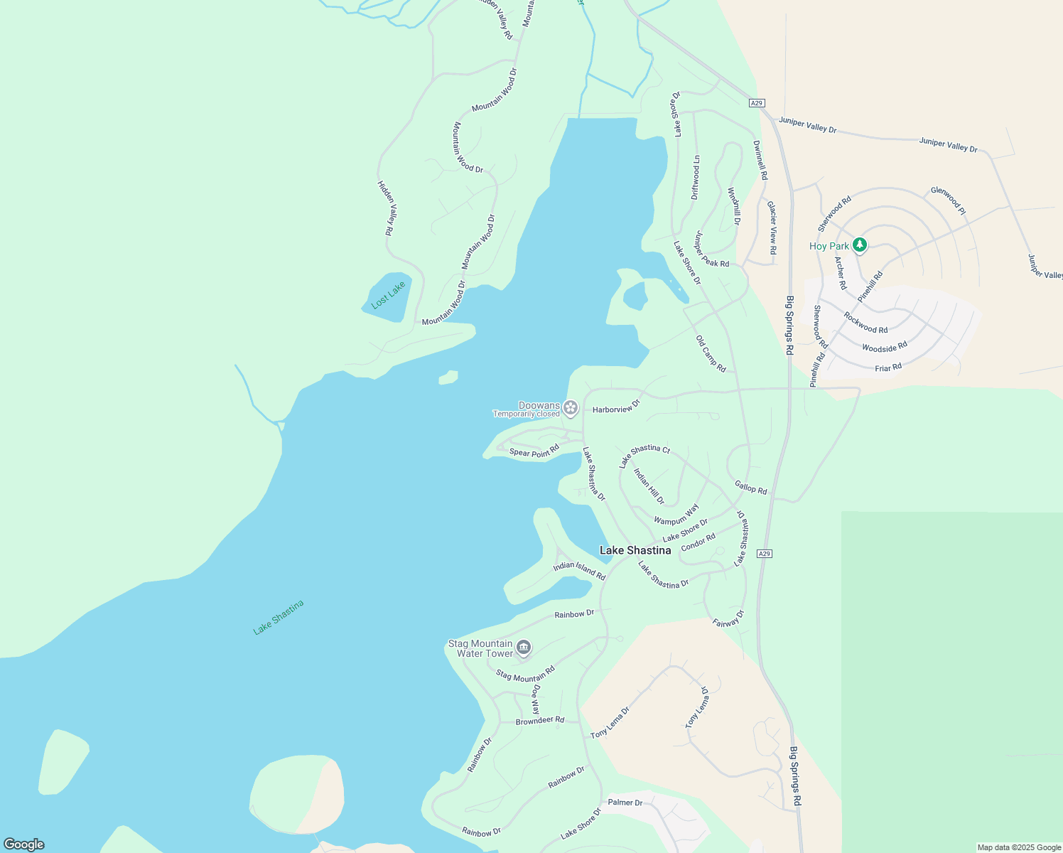 map of restaurants, bars, coffee shops, grocery stores, and more near 5246 Spear Point Road in Weed