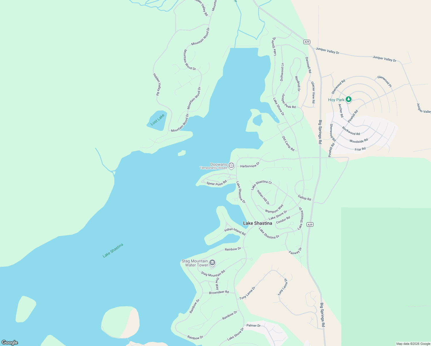 map of restaurants, bars, coffee shops, grocery stores, and more near 5246 Spear Point in Weed