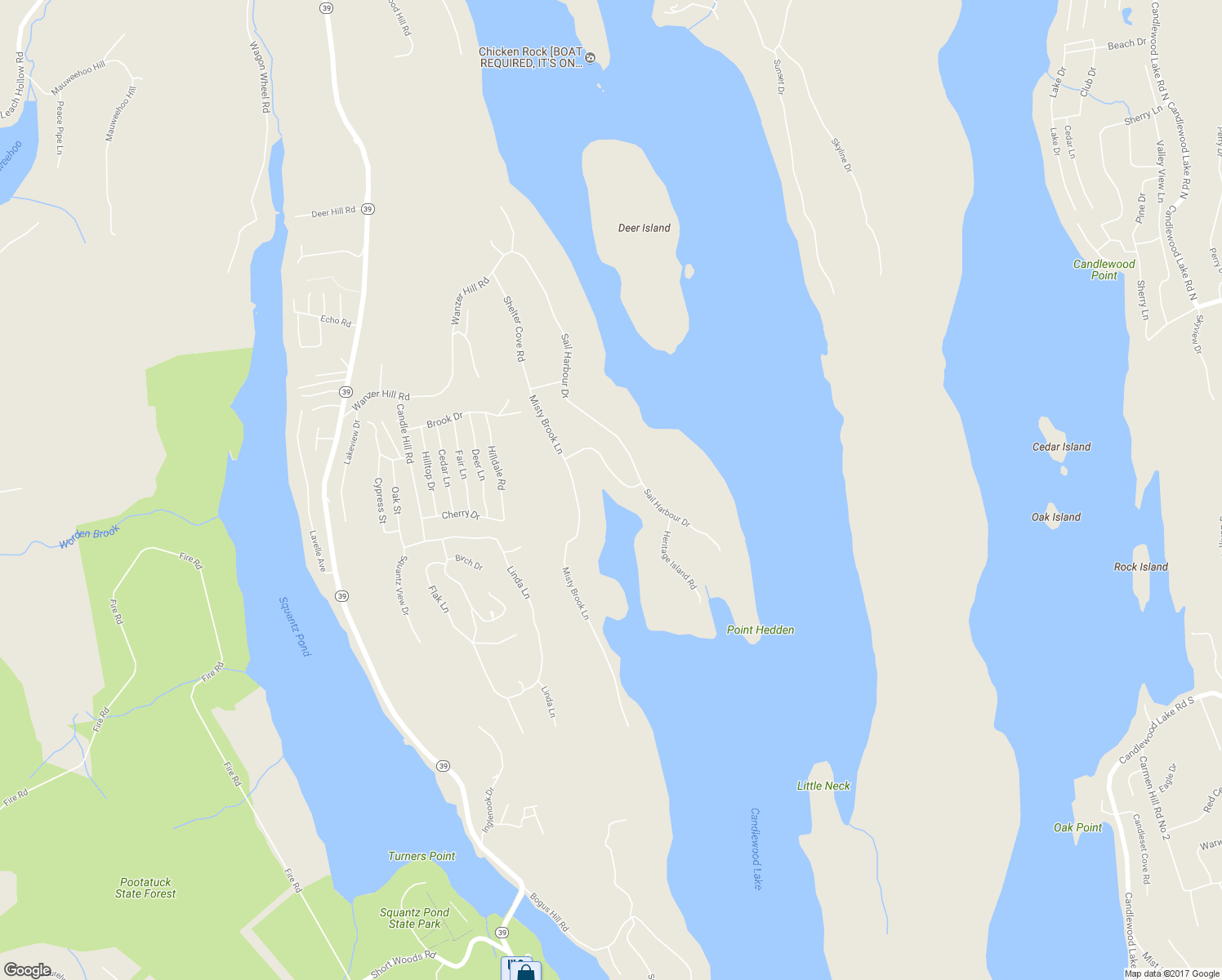 map of restaurants, bars, coffee shops, grocery stores, and more near 4 Harbour View Drive in New Fairfield