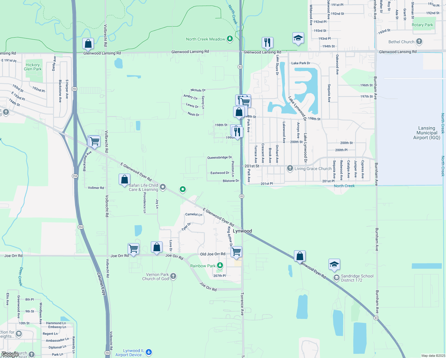 map of restaurants, bars, coffee shops, grocery stores, and more near 2284 Bilstone Drive in Lynwood