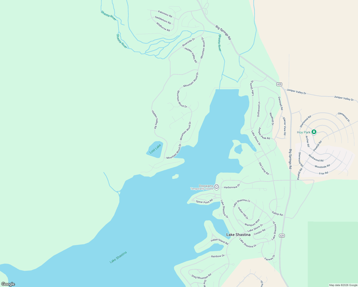 map of restaurants, bars, coffee shops, grocery stores, and more near 15123 Pawnee Rock Road in Weed