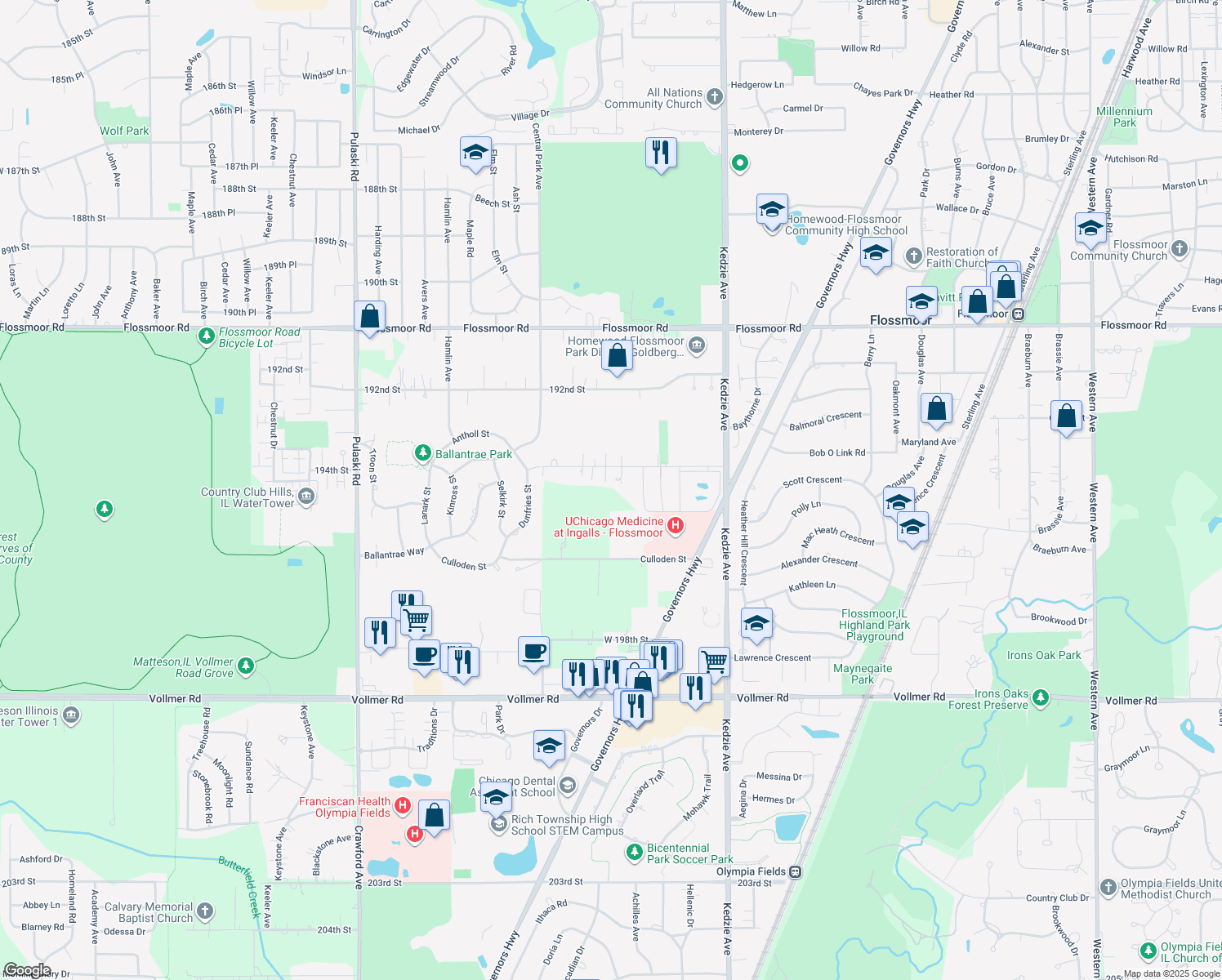 3425 194th Street, Homewood IL Walk Score