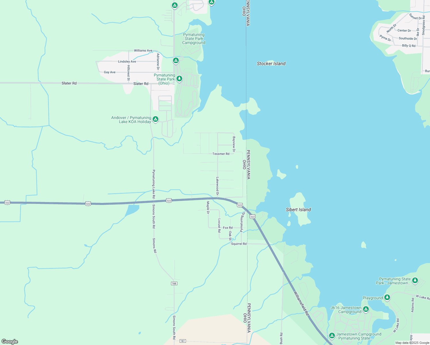 map of restaurants, bars, coffee shops, grocery stores, and more near 7216 Smith Road in Williamsfield