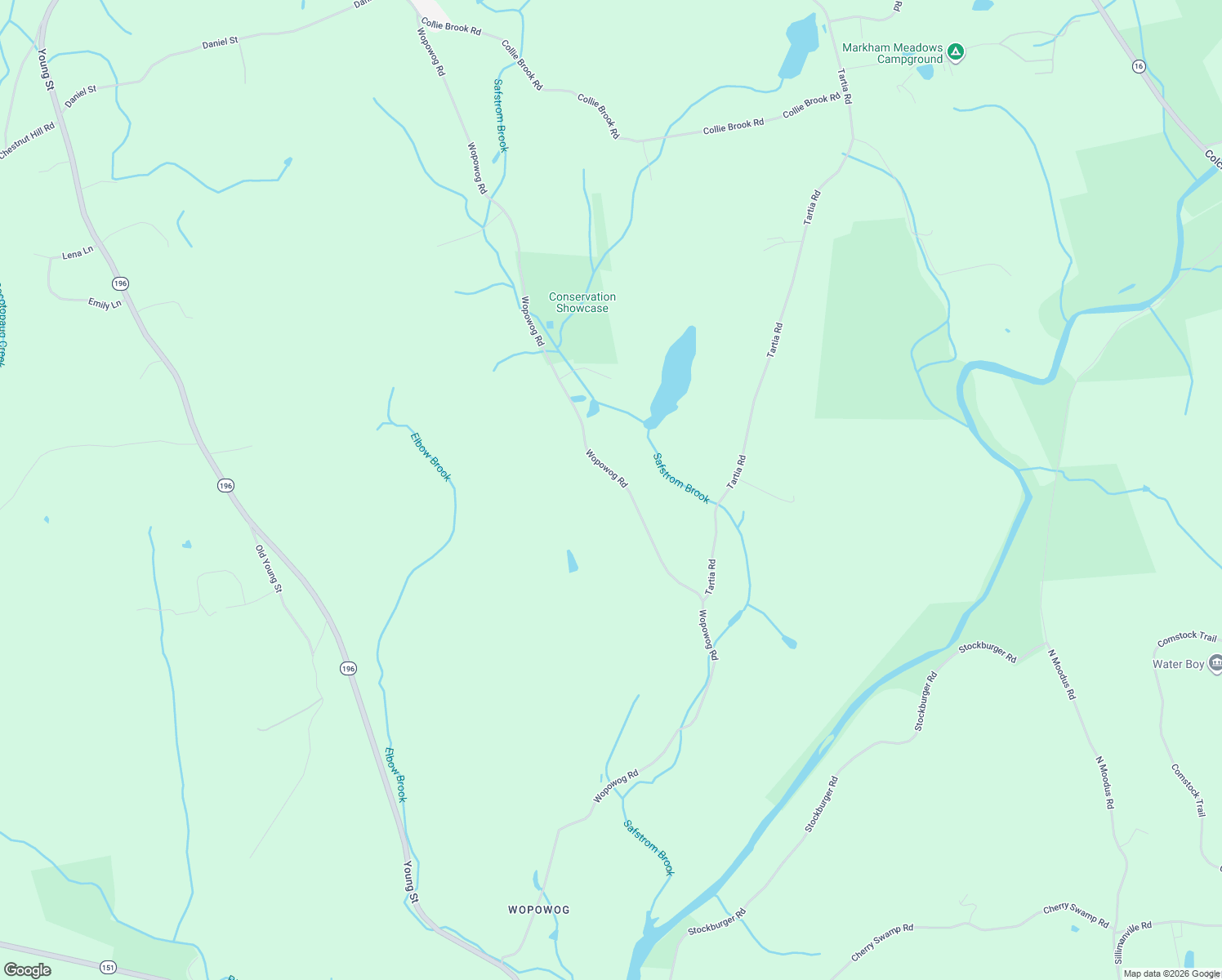 map of restaurants, bars, coffee shops, grocery stores, and more near 153 Wopowog Road in East Hampton