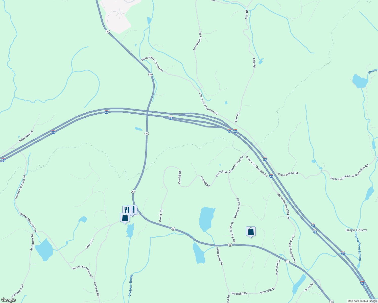 map of restaurants, bars, coffee shops, grocery stores, and more near in Stormville