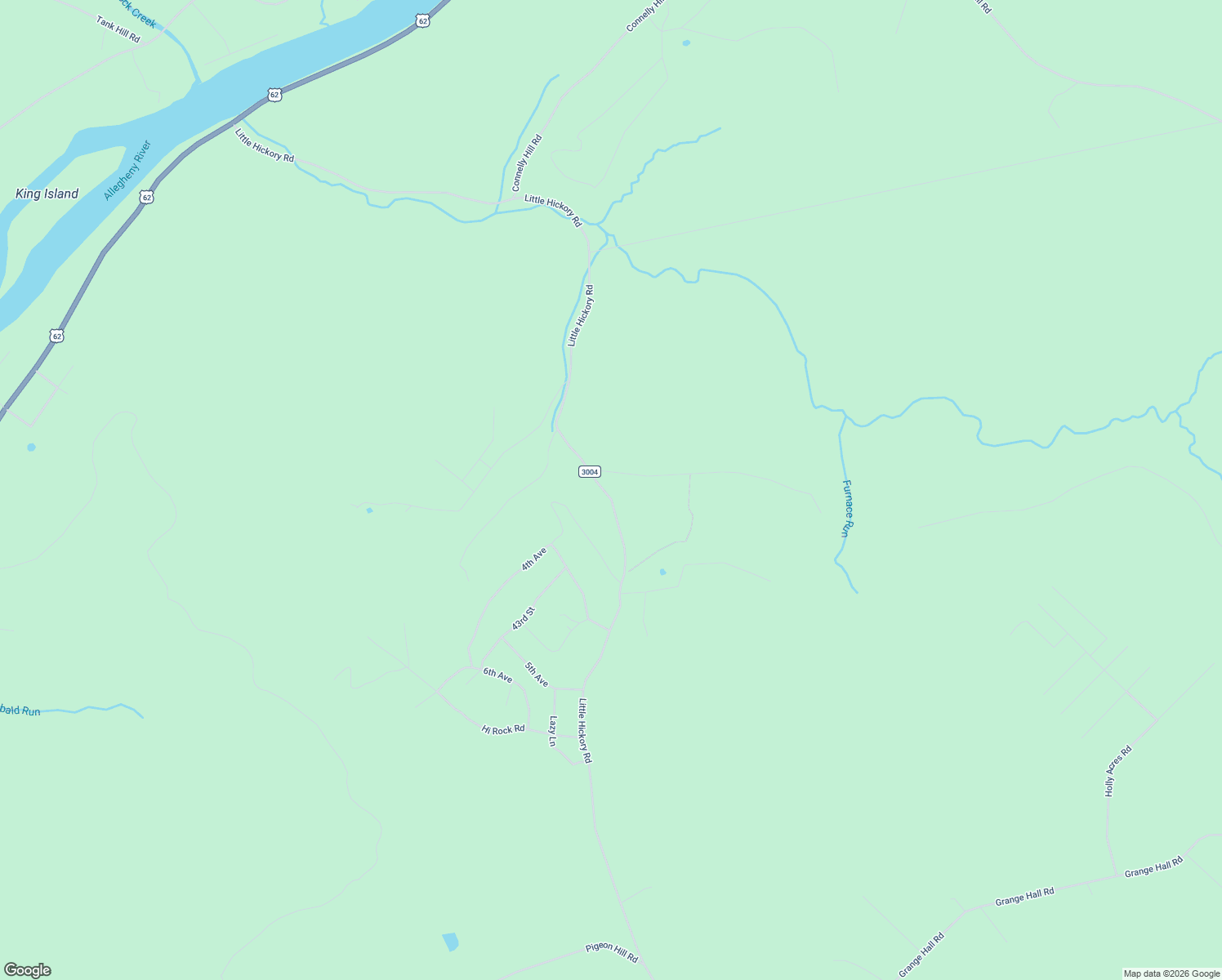 map of restaurants, bars, coffee shops, grocery stores, and more near 4046 Little Hickory Road in Tionesta