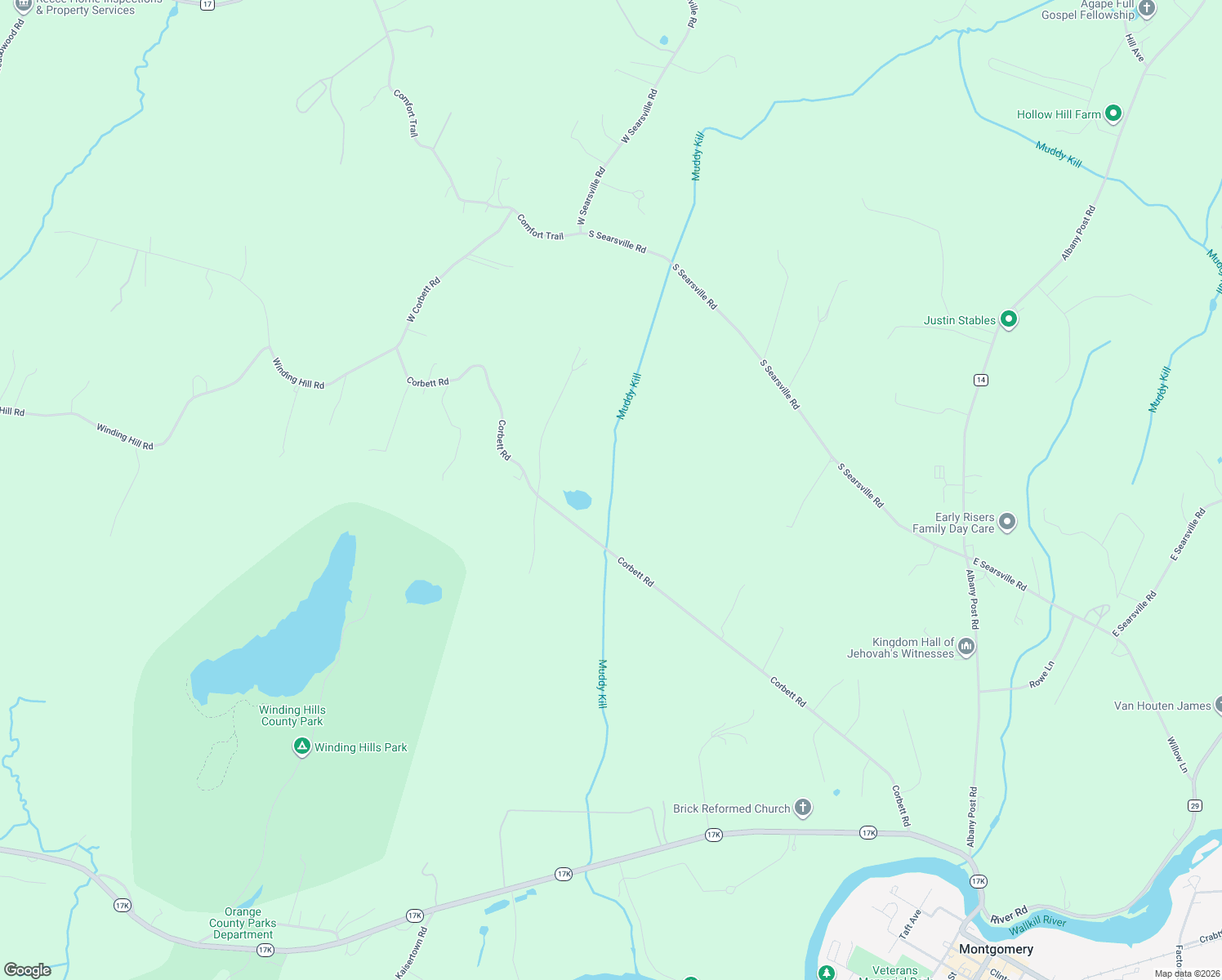 map of restaurants, bars, coffee shops, grocery stores, and more near 198 Corbett Road in Montgomery