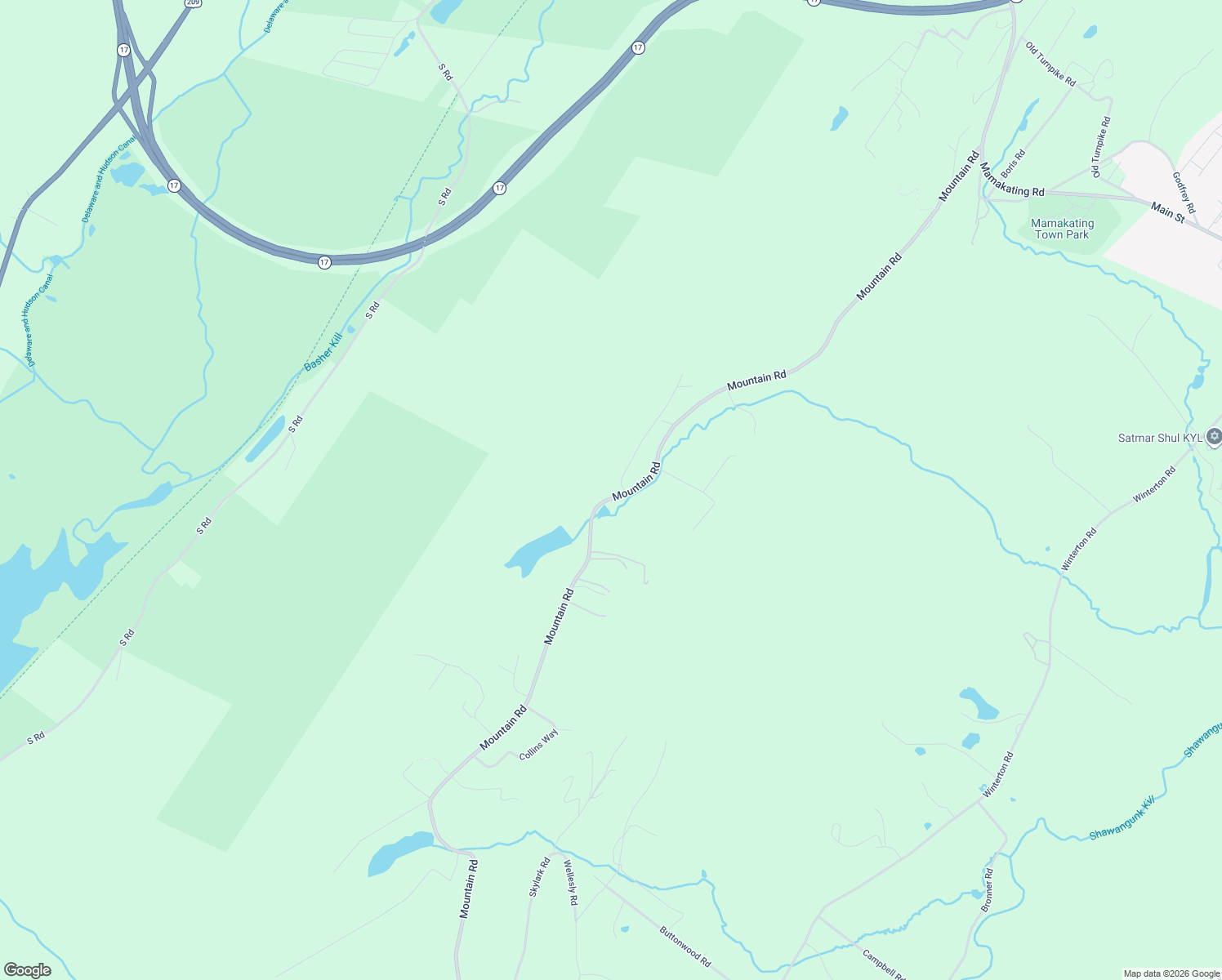 map of restaurants, bars, coffee shops, grocery stores, and more near 302 Mountain Road in Bloomingburg