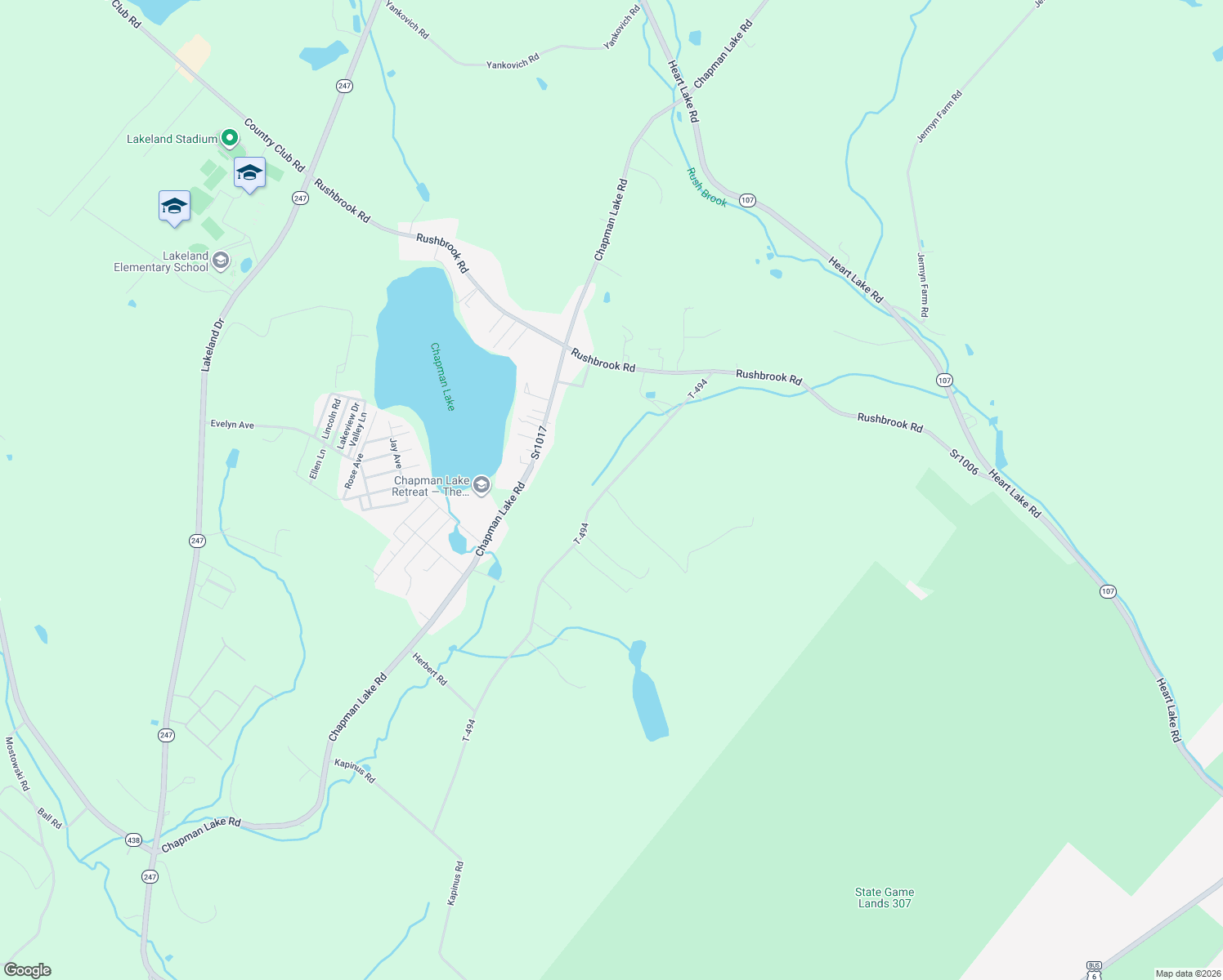 map of restaurants, bars, coffee shops, grocery stores, and more near 539 Carey Rd in Jermyn