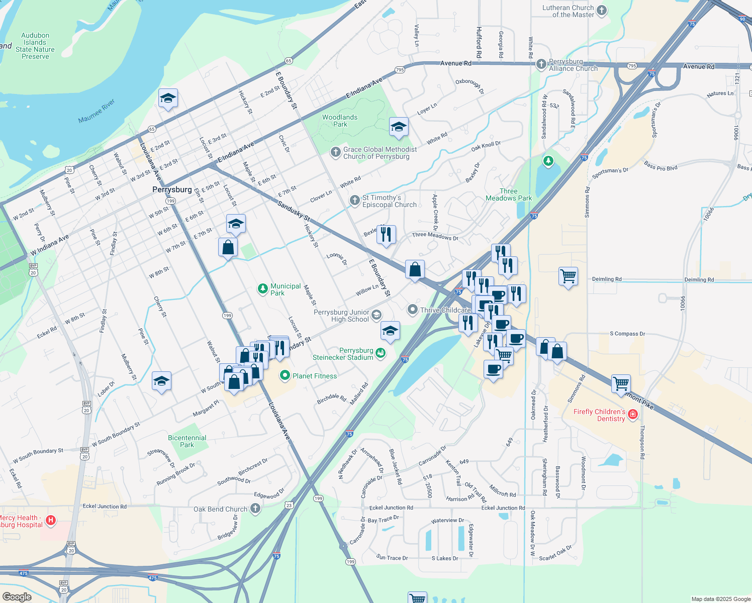 551 East South Boundary Street, Perrysburg OH Walk Score