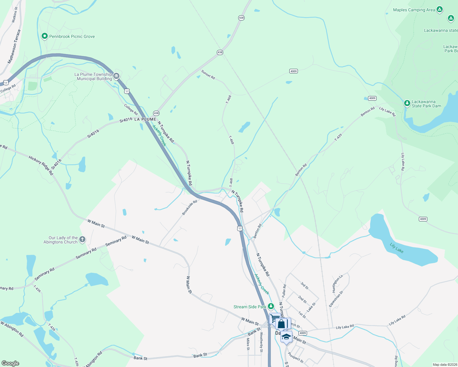 map of restaurants, bars, coffee shops, grocery stores, and more near 2003 Maple Rd in Dalton