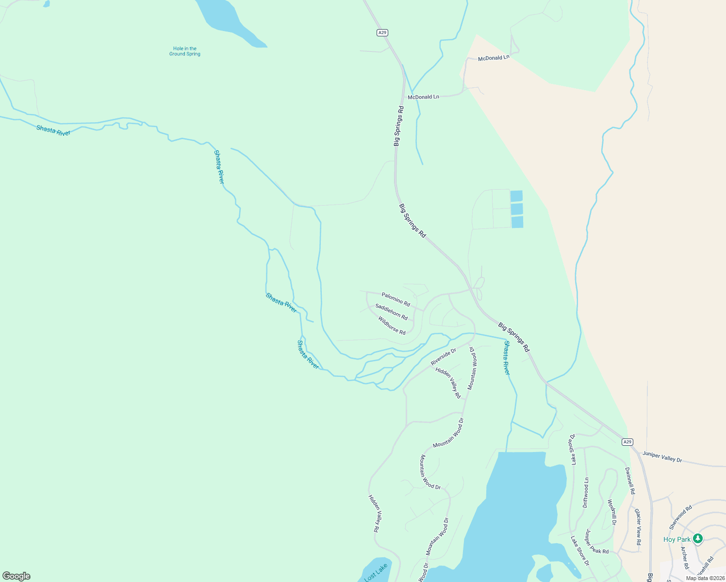 map of restaurants, bars, coffee shops, grocery stores, and more near 5015 Palomino Road in Weed