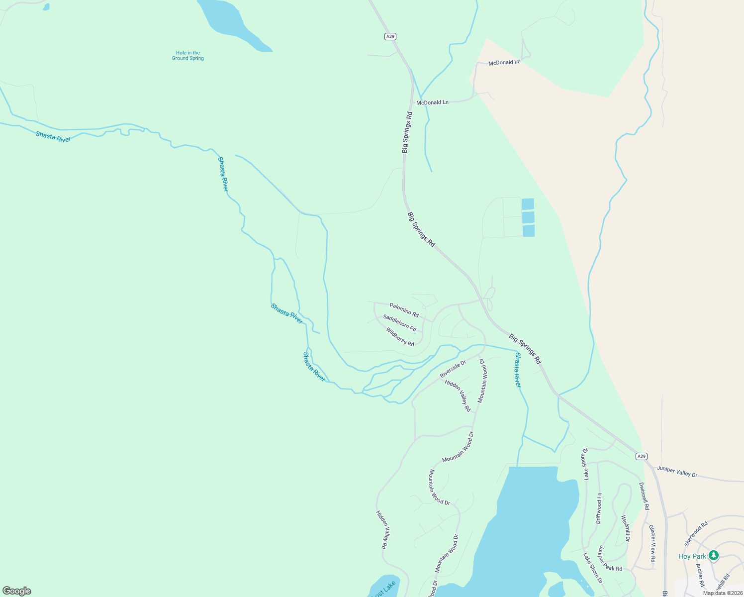 map of restaurants, bars, coffee shops, grocery stores, and more near 5015 Palomino Road in Weed
