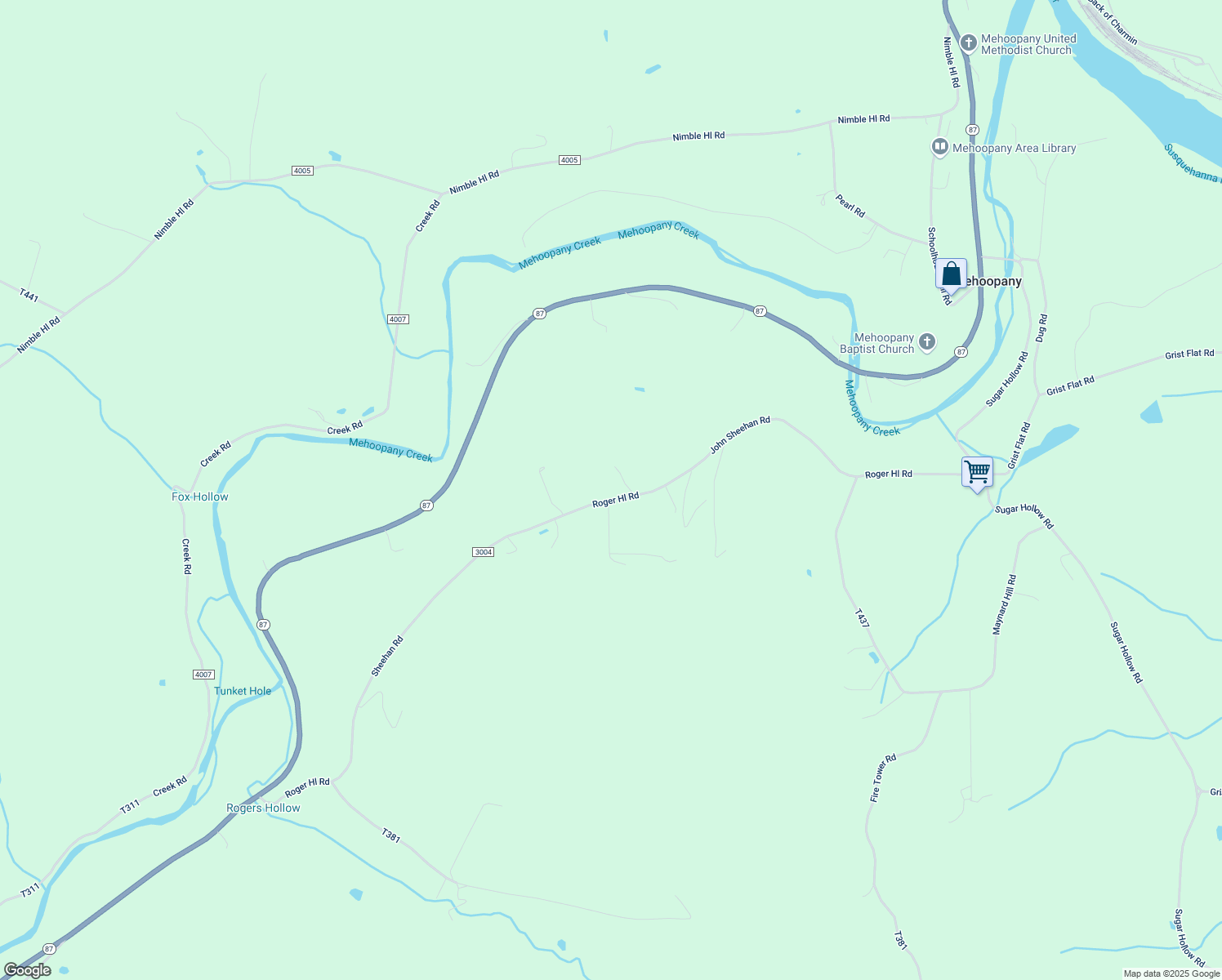 map of restaurants, bars, coffee shops, grocery stores, and more near John Sheehan Road in Wyoming