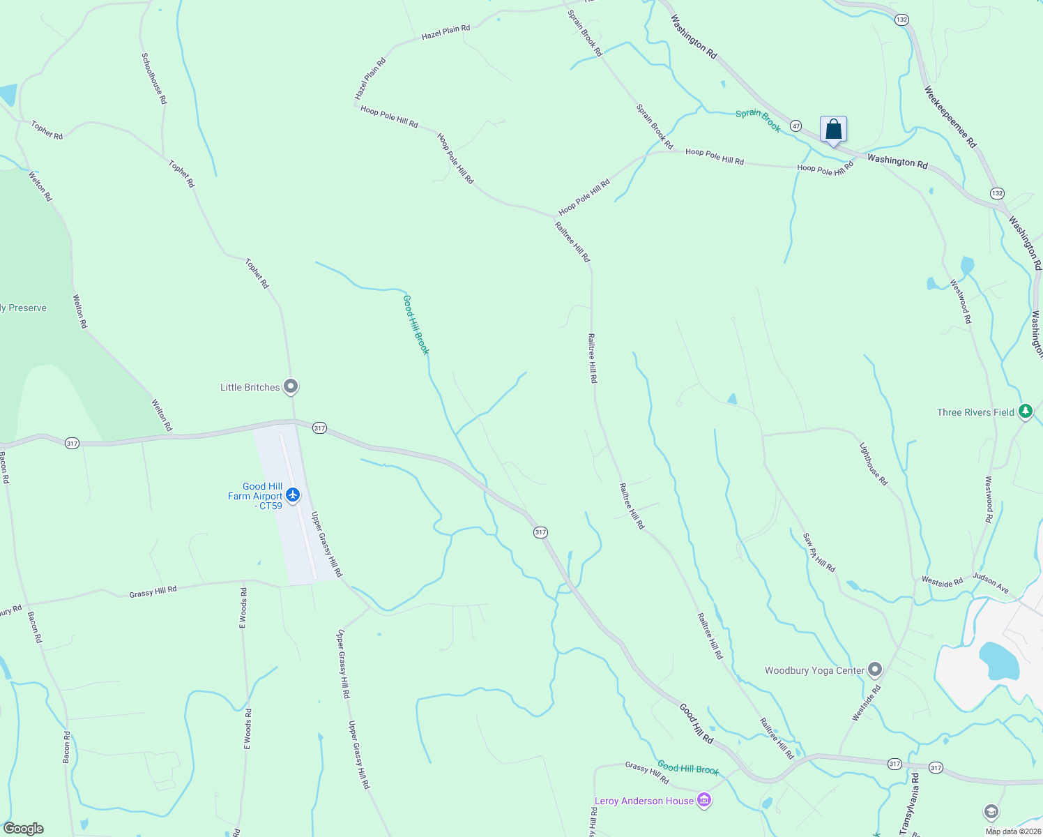 map of restaurants, bars, coffee shops, grocery stores, and more near 56 Whittlesey Road in Woodbury