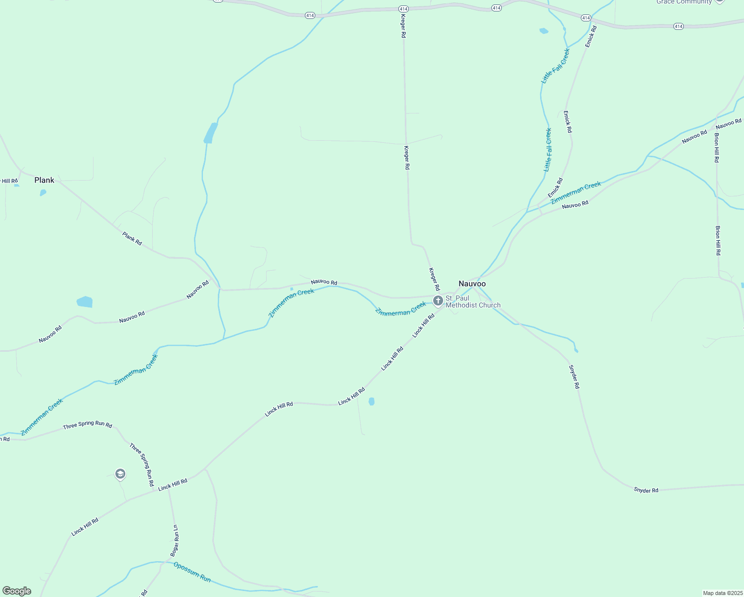 map of restaurants, bars, coffee shops, grocery stores, and more near 2254 Nauvoo Road in Morris