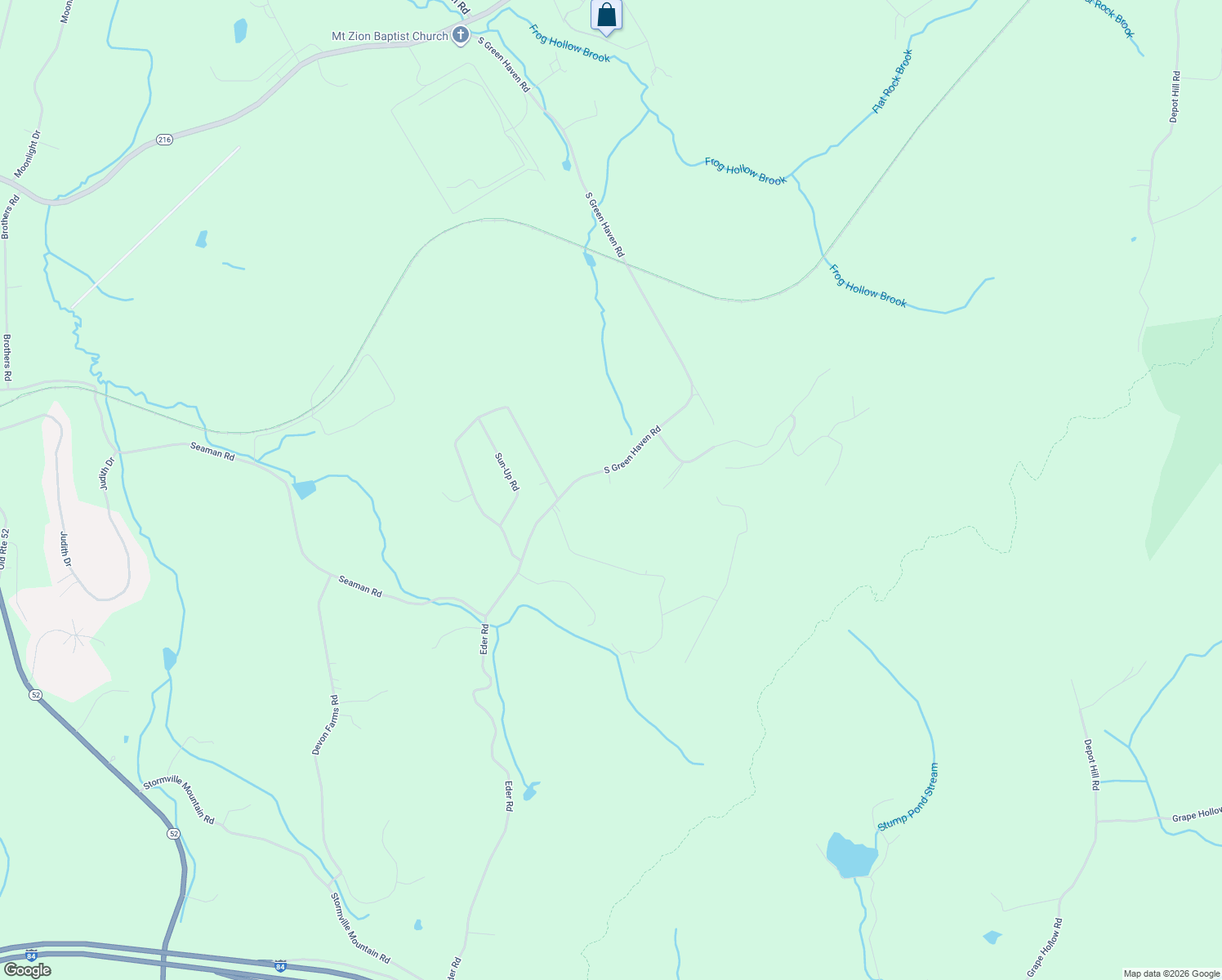 map of restaurants, bars, coffee shops, grocery stores, and more near 325 South Green Haven Road in Stormville