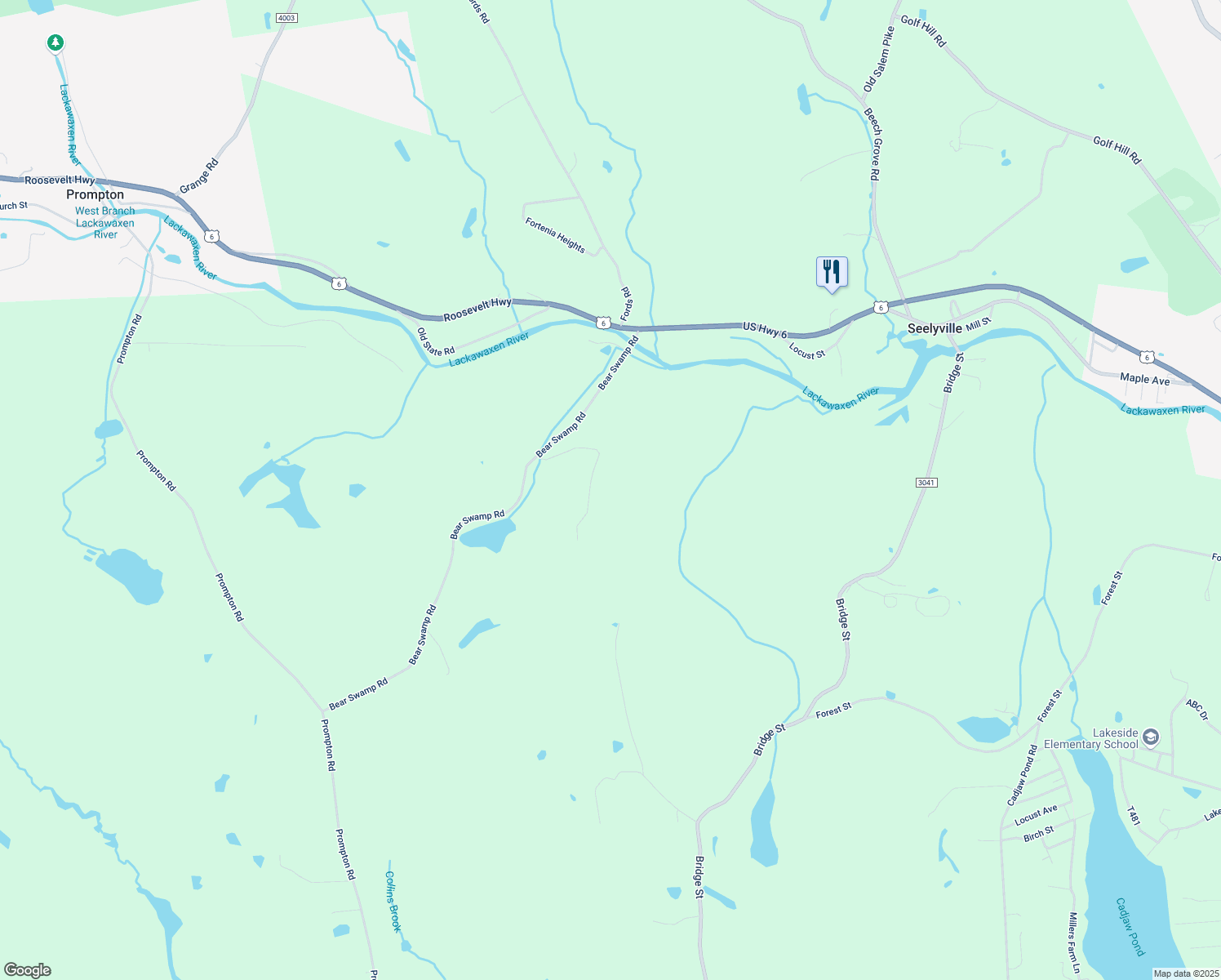 map of restaurants, bars, coffee shops, grocery stores, and more near 204 Bear Swamp Rd in Honesdale