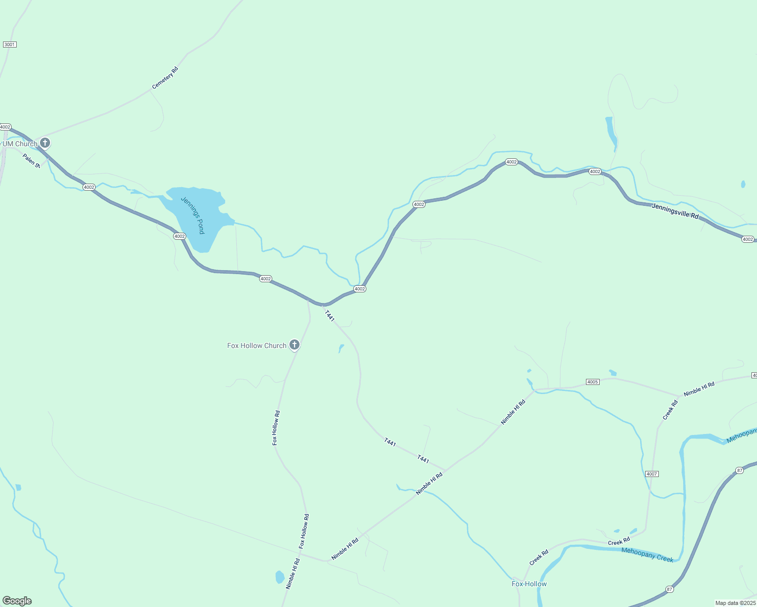 map of restaurants, bars, coffee shops, grocery stores, and more near 2552 State Route 4002 in Mehoopany