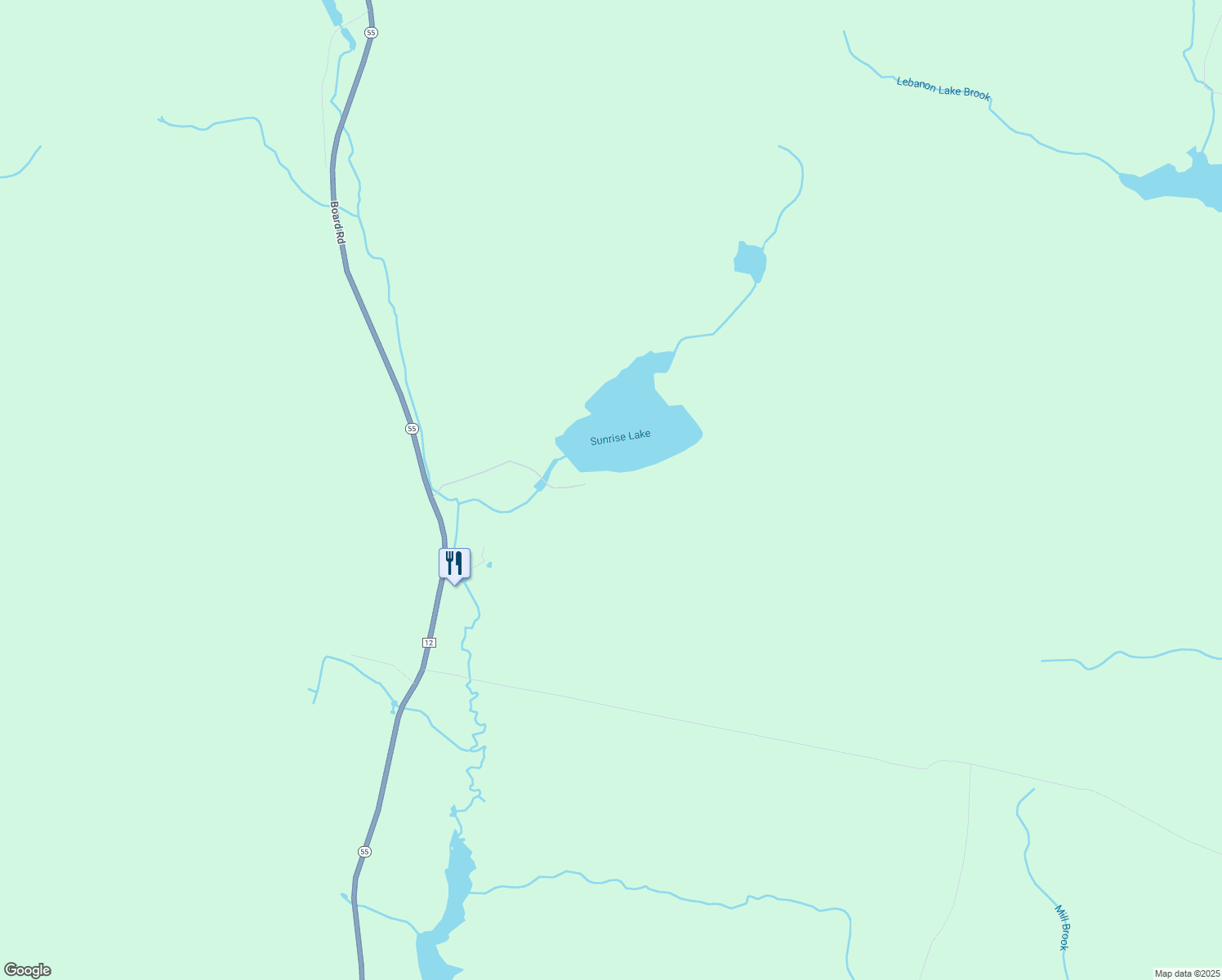 map of restaurants, bars, coffee shops, grocery stores, and more near in Eldred