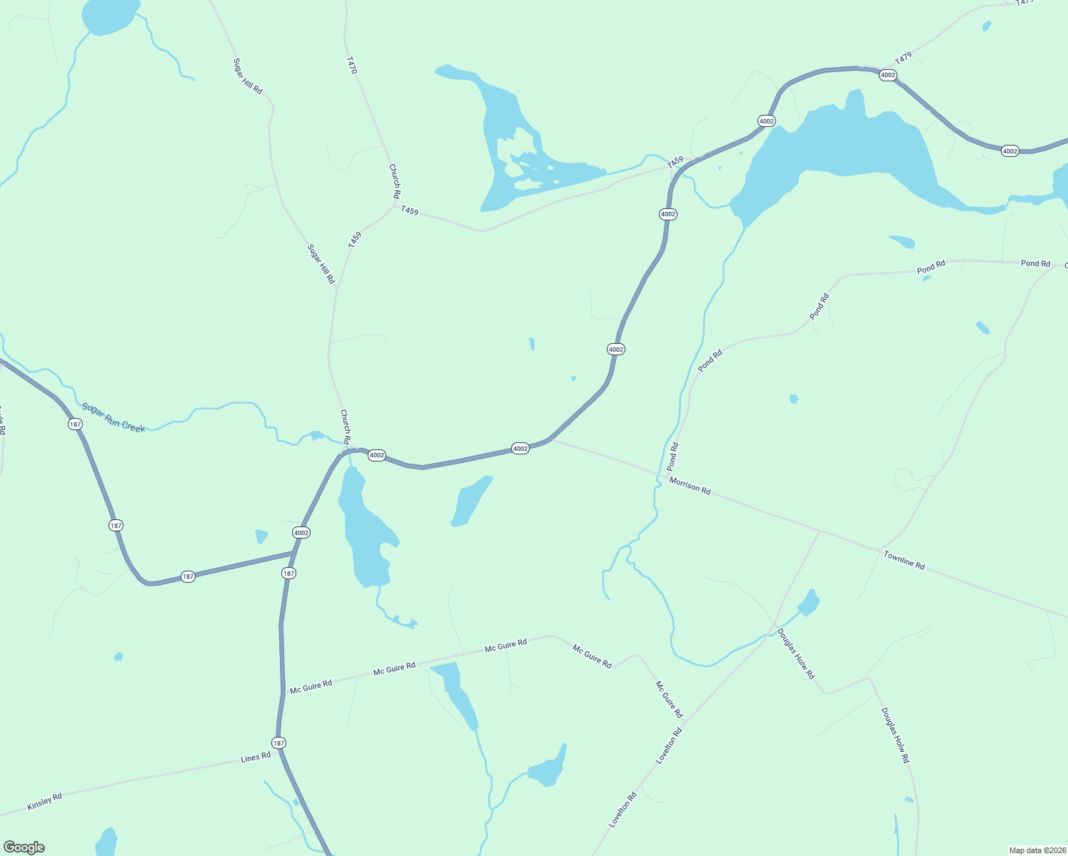 map of restaurants, bars, coffee shops, grocery stores, and more near 577 State Route 4002 in Laceyville