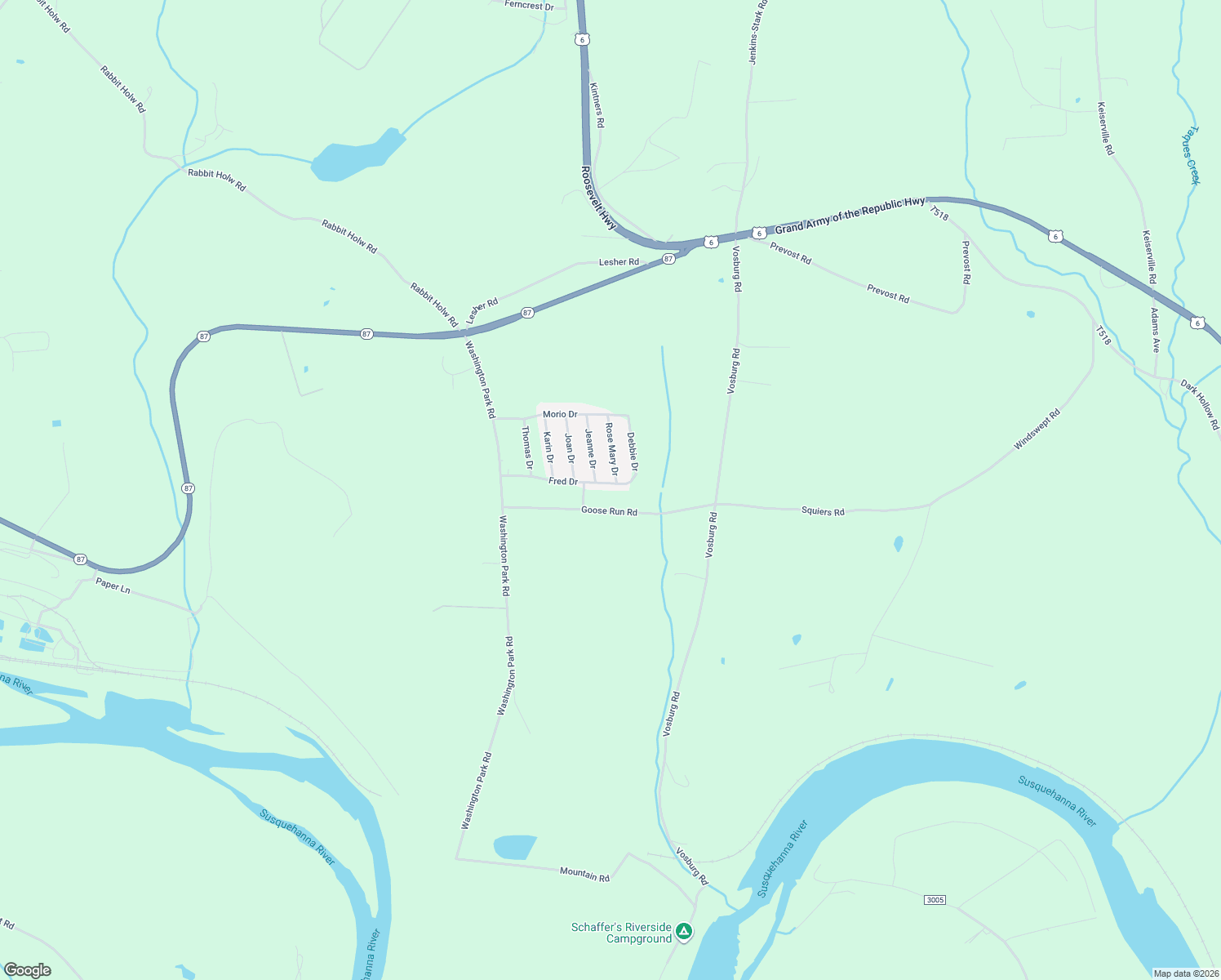 map of restaurants, bars, coffee shops, grocery stores, and more near 1 Rose Mary Dr in Tunkhannock
