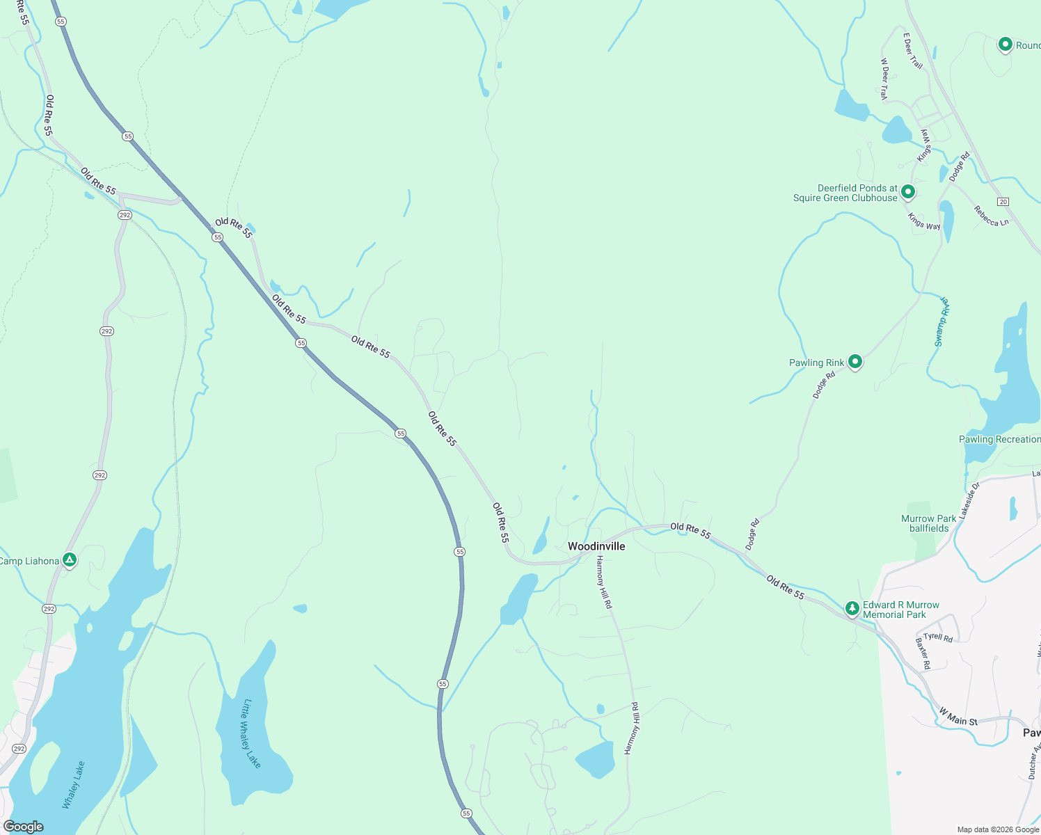 map of restaurants, bars, coffee shops, grocery stores, and more near 13 Old Penny Road in Pawling