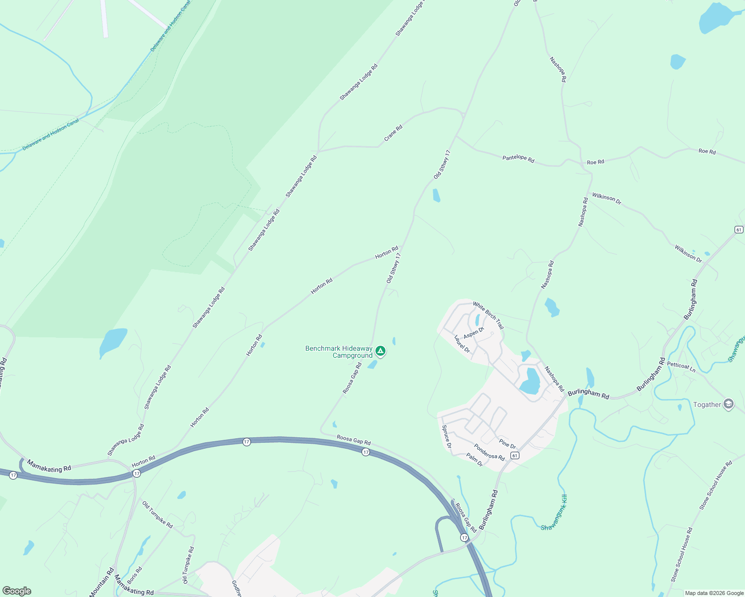map of restaurants, bars, coffee shops, grocery stores, and more near 323 Old Sthwy 17 in Bloomingburg