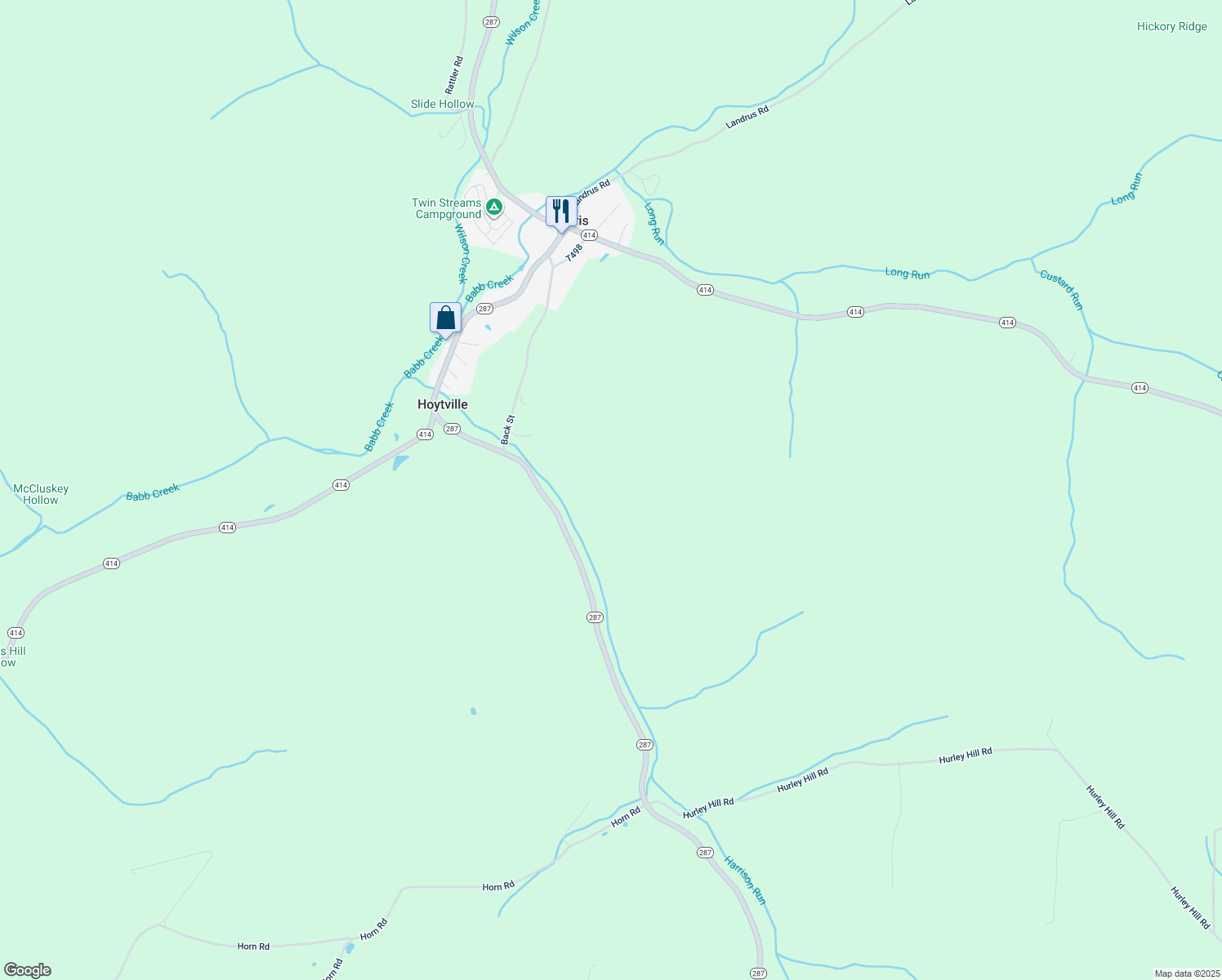 map of restaurants, bars, coffee shops, grocery stores, and more near in Hoytville