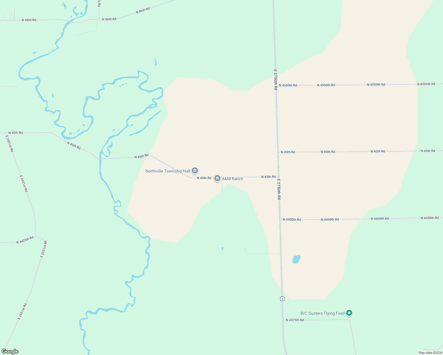 map of restaurants, bars, coffee shops, grocery stores, and more near 2699 North 45th Road in Sandwich